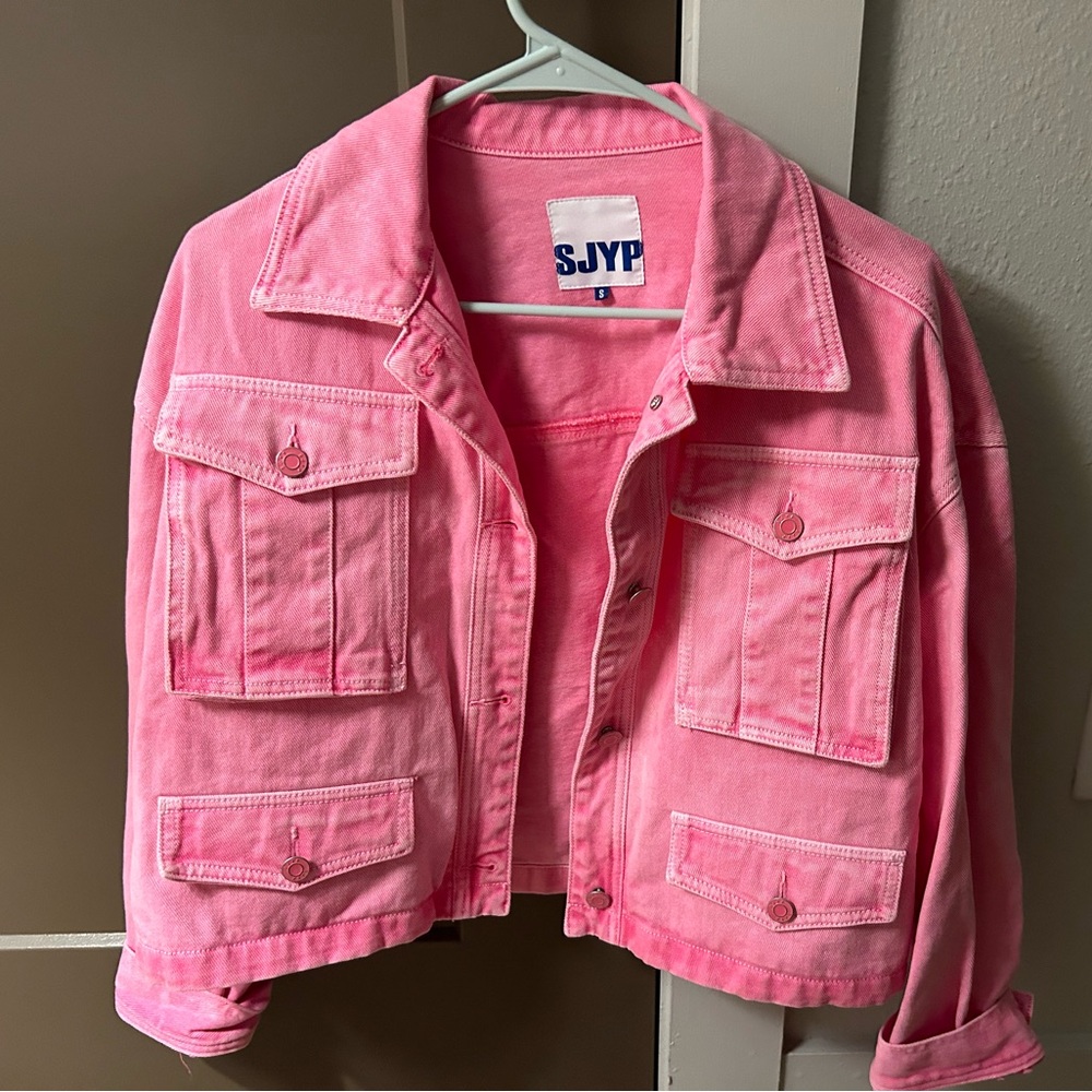 SJYP Pink Denim Jacket